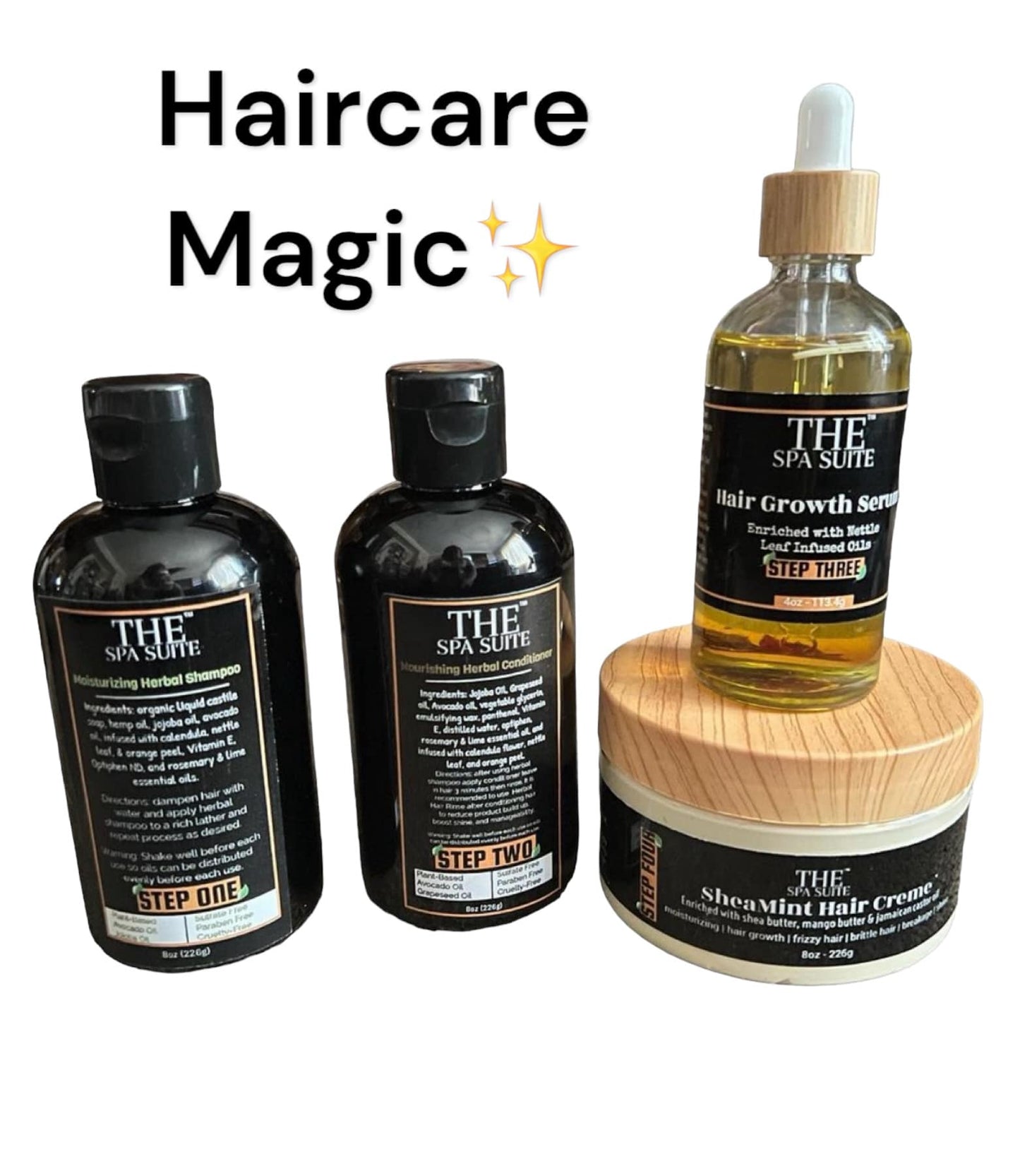 4 Step Hair Care Regimen Process