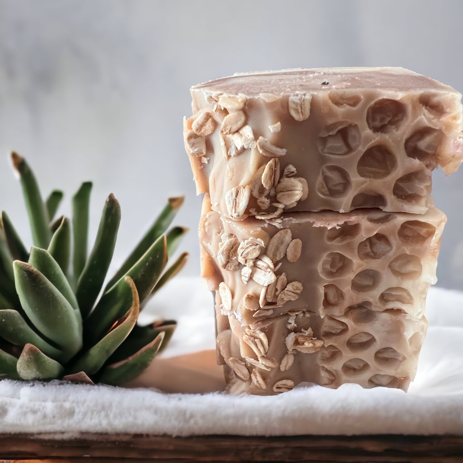 Honeycomb Haven Oatmeal and Honey Soap Bar image 0