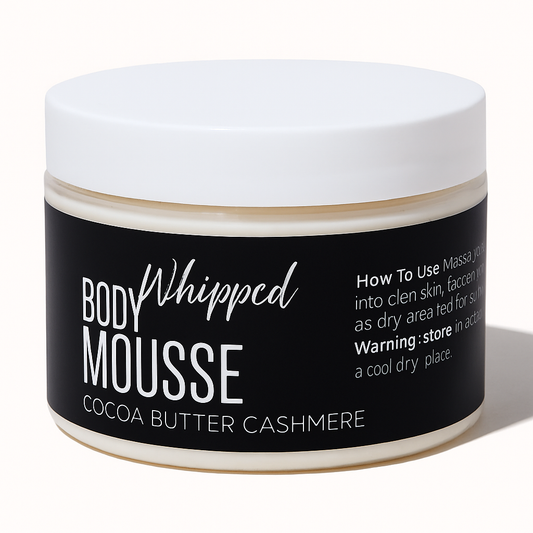 Whipped Body Mousse (Emulsified) Cocoa Butter + Cashmere - CJ Essentials LLC - The Spa Suite